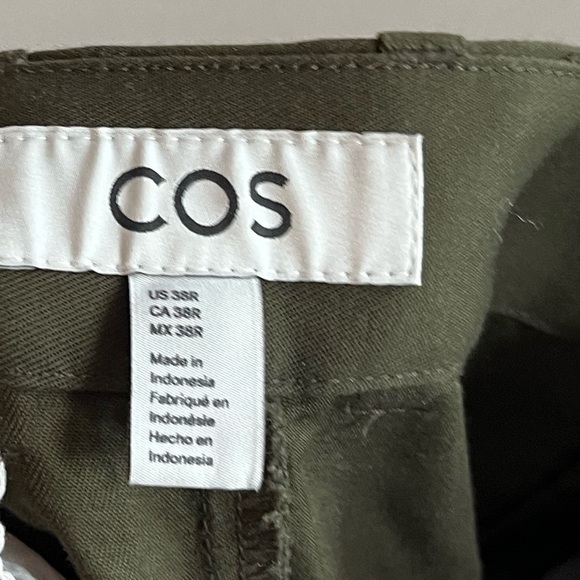 COS Men’s Green Cotton Pants Size 38 R - Picture 7 of 10